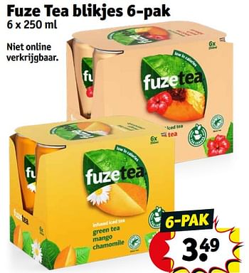 Promotions Fuze tea - FuzeTea - Valide de 23/04/2024 à 28/04/2024 chez Kruidvat