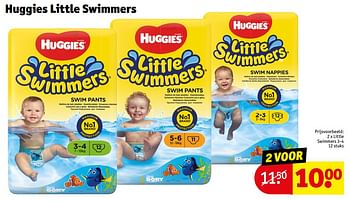 Promoties Little swimmers 3-4 - Huggies - Geldig van 23/04/2024 tot 28/04/2024 bij Kruidvat