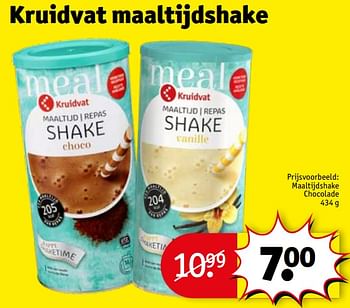 Promotions Maaltijdshake chocolade - Produit maison - Kruidvat - Valide de 23/04/2024 à 28/04/2024 chez Kruidvat