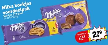 Promoties Milka koekjes voordeelpak - Milka - Geldig van 23/04/2024 tot 28/04/2024 bij Kruidvat