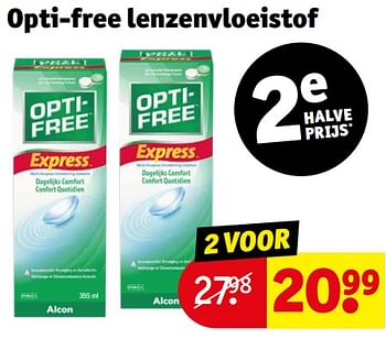 Promoties Opti-free lenzenvloeistof - Opti-Free - Geldig van 23/04/2024 tot 28/04/2024 bij Kruidvat