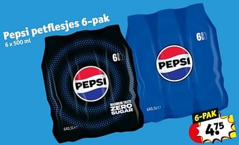 Promotions Pepsi petflesjes - Pepsi - Valide de 23/04/2024 à 28/04/2024 chez Kruidvat