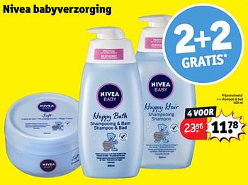 Promoties Shampoo + bad - Nivea - Geldig van 23/04/2024 tot 28/04/2024 bij Kruidvat