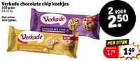 Promoties Verkade chocolate chip koekjes - Verkade - Geldig van 23/04/2024 tot 28/04/2024 bij Kruidvat