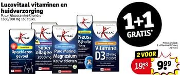Promoties Vitamine d 25mcg - Lucovitaal - Geldig van 23/04/2024 tot 28/04/2024 bij Kruidvat