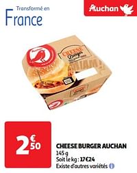 Cheese burger auchan-Huismerk - Auchan