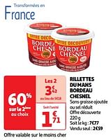Promoties Rillettes du mans bordeau chesnel - Bordeau Chesnel - Geldig van 23/04/2024 tot 28/04/2024 bij Auchan