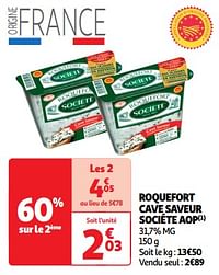 Roquefort cave saveur sociéte aop-Société