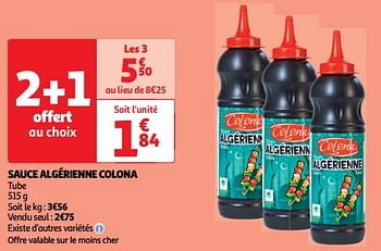 Promoties Sauce algérienne colona - Colona - Geldig van 23/04/2024 tot 28/04/2024 bij Auchan