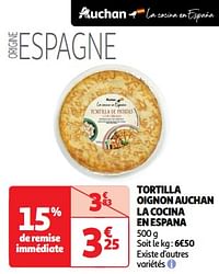 Tortilla oignon auchan la cocina en espana-Huismerk - Auchan