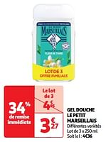 Promoties Gel douche le petit marseillais - Le Petit Marseillais - Geldig van 23/04/2024 tot 28/04/2024 bij Auchan