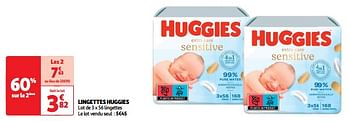 Promoties Lingettes huggies - Huggies - Geldig van 23/04/2024 tot 28/04/2024 bij Auchan