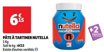 Promoties Pâte à tartiner nutella - Nutella - Geldig van 23/04/2024 tot 28/04/2024 bij Auchan