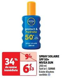Spray solaire spf 50+ nivea sun-Nivea