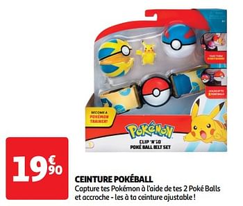 Promoties Ceinture pokéball - Pokemon - Geldig van 23/04/2024 tot 28/04/2024 bij Auchan