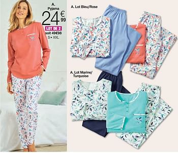 Promoties Pyjama - Huismerk - Damart - Geldig van 01/04/2024 tot 30/06/2024 bij Damart