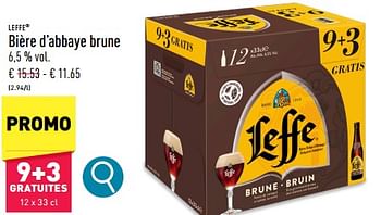 Promoties Bière d’abbaye brune - Leffe - Geldig van 30/04/2024 tot 05/05/2024 bij Aldi