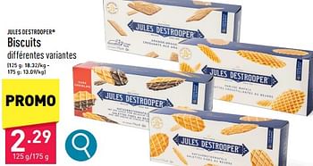 Promoties Biscuits - Jules Destrooper - Geldig van 30/04/2024 tot 05/05/2024 bij Aldi