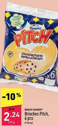 Promotions Brioches pitch - Brioche pasquier - Valide de 04/05/2024 à 10/05/2024 chez Aldi