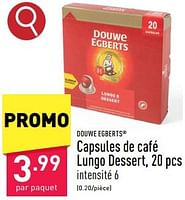Promotions Capsules de café lungo dessert - Douwe Egberts - Valide de 03/05/2024 à 05/05/2024 chez Aldi