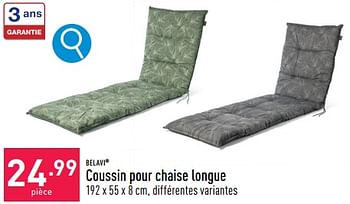 Promoties Coussin pour chaise longue - Belavi - Geldig van 30/04/2024 tot 05/05/2024 bij Aldi