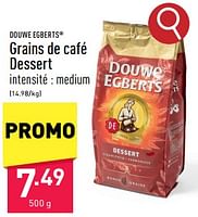 Promotions Grains de café dessert - Douwe Egberts - Valide de 03/05/2024 à 05/05/2024 chez Aldi