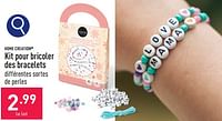 Promotions Kit pour bricoler des bracelets - HOME CREATION - Valide de 04/05/2024 à 05/05/2024 chez Aldi