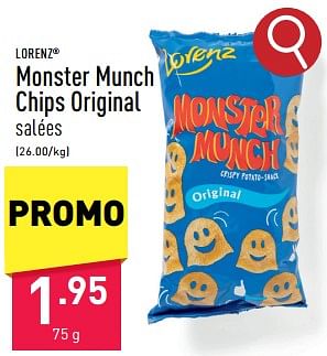 Promotions Monster munch chips original - lorenz - Valide de 03/05/2024 à 05/05/2024 chez Aldi