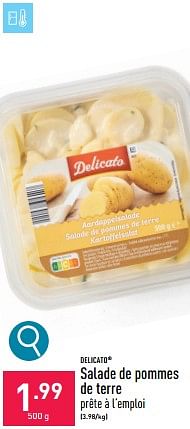 Promoties Salade de pommes de terre - DELICATO - Geldig van 30/04/2024 tot 05/05/2024 bij Aldi