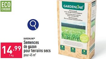 Promoties Semences de gazon pour terrains secs - Garden line - Geldig van 04/05/2024 tot 05/05/2024 bij Aldi