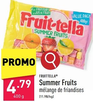 Promoties Summer fruits - Fruittella - Geldig van 03/05/2024 tot 05/05/2024 bij Aldi