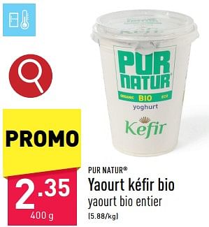 Promoties Yaourt kéfir bio - Pur Natur - Geldig van 03/05/2024 tot 05/05/2024 bij Aldi