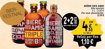 Promoties Bière des amis - Bière Des Amis - Geldig van 23/04/2024 tot 29/04/2024 bij Cora
