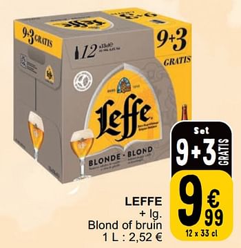 Promotions Leffe blond of bruin - Leffe - Valide de 23/04/2024 à 29/04/2024 chez Cora