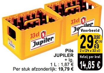 Promoties Pils jupiler - Jupiler - Geldig van 23/04/2024 tot 29/04/2024 bij Cora