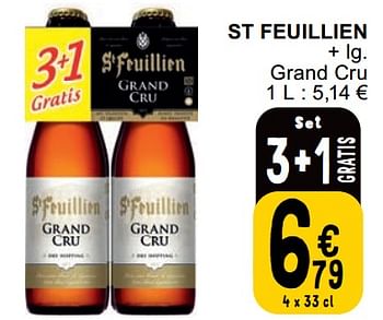 Promotions St feuillien grand cru - St Feuillien - Valide de 23/04/2024 à 29/04/2024 chez Cora