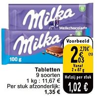 Tabletten-Milka