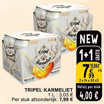 Promoties Tripel karmeliet - TRipel Karmeliet - Geldig van 23/04/2024 tot 29/04/2024 bij Cora