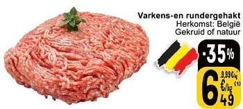 Promotions Varkens-en rundergehakt - Produit maison - Cora - Valide de 23/04/2024 à 29/04/2024 chez Cora