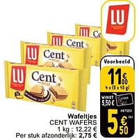 Wafeltjes cent wafers-Lu