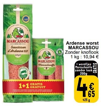Promotions Ardense worst marcassou - Marcassou - Valide de 23/04/2024 à 29/04/2024 chez Cora