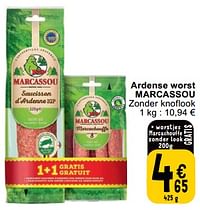 Ardense worst marcassou-Marcassou