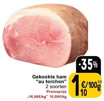 Promoties Gekookte ham au torchon - Huismerk - Cora - Geldig van 23/04/2024 tot 29/04/2024 bij Cora