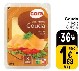Promotions Gouda - Produit maison - Cora - Valide de 23/04/2024 à 29/04/2024 chez Cora