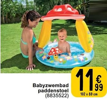 Promoties Babyzwembad paddenstoel - Intex - Geldig van 23/04/2024 tot 06/05/2024 bij Cora