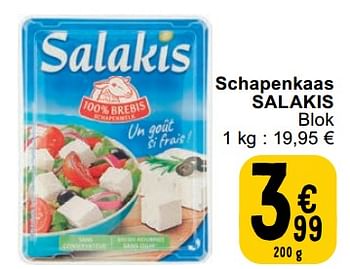 Promotions Schapenkaas salakis - Salakis - Valide de 23/04/2024 à 29/04/2024 chez Cora