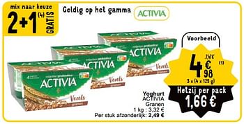 Promotions Yoghurt activia - Danone - Valide de 23/04/2024 à 29/04/2024 chez Cora