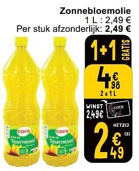 Promoties Zonnebloemolie - Huismerk - Cora - Geldig van 23/04/2024 tot 29/04/2024 bij Cora