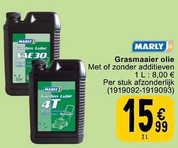 Promoties Grasmaaier olie - Marly - Geldig van 23/04/2024 tot 06/05/2024 bij Cora