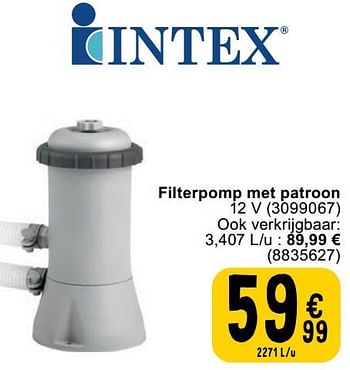 Promoties Intex filterpomp met patroon - Intex - Geldig van 23/04/2024 tot 06/05/2024 bij Cora